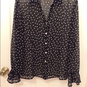 Beautiful black shear top